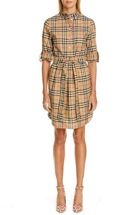 burberry paid dress women|burberry dresses nordstrom.